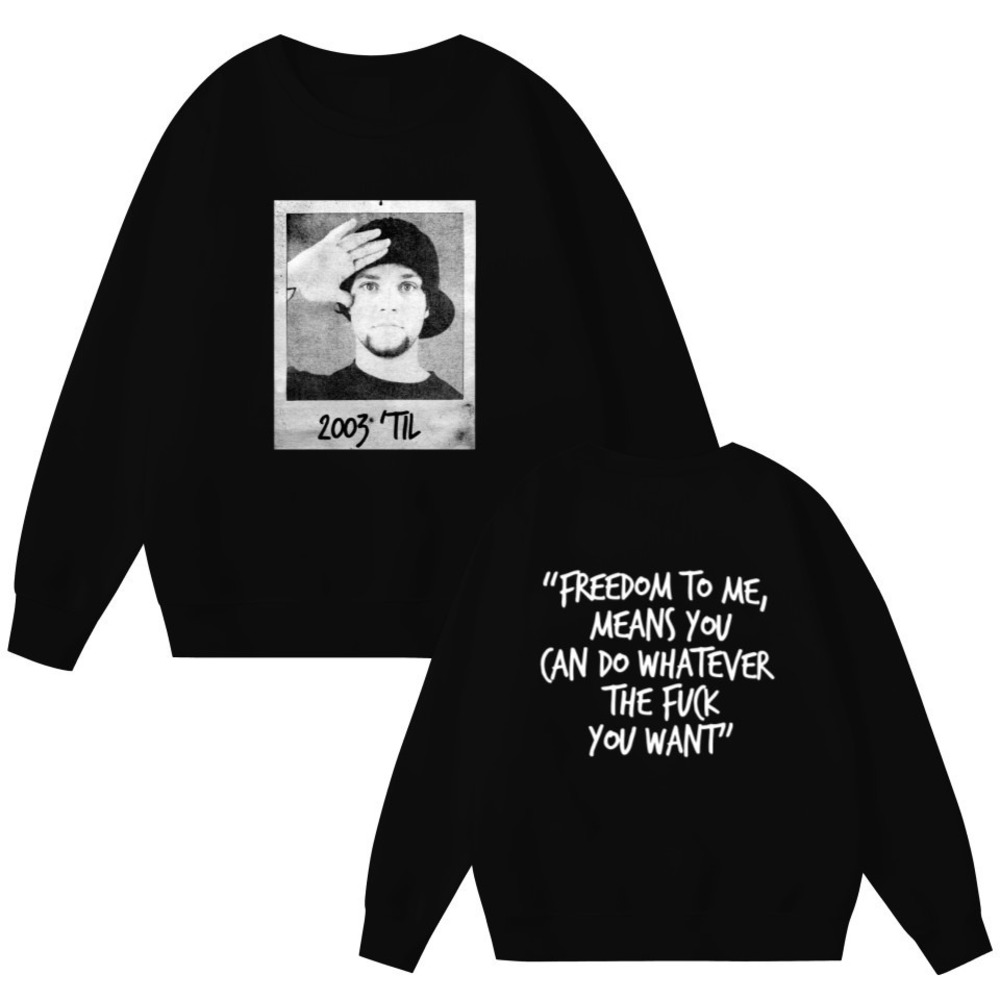 BAM MARGERA Polaroid Photo 2003 2 Sided Sweatshirts - Picture 1 of 4